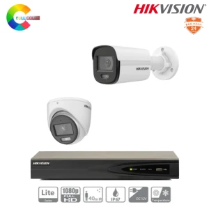 Trọn Bộ 2 Camera IP Hikvision 2MP Có Màu Ban Đêm