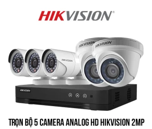 Trọn bộ 5 camera Analog HD HIKVISION 2MP giá rẻ