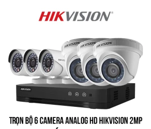 Trọn bộ 6 camera Analog HD HIKVISION 2MP giá rẻ