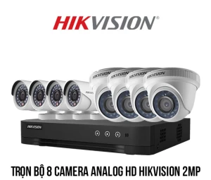 Trọn bộ 8 camera Analog HD HIKVISION 2MP giá rẻ